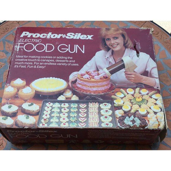 Proctor Silex Electric Food Gun Cookie Press   Baking Christmas Cookies - Picture 1 of 3